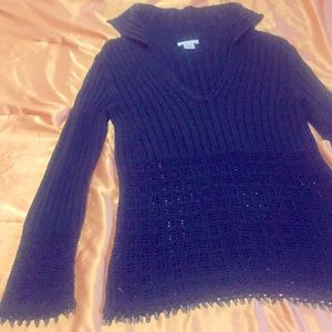 Tommy Bahamas Black Vintage sweater